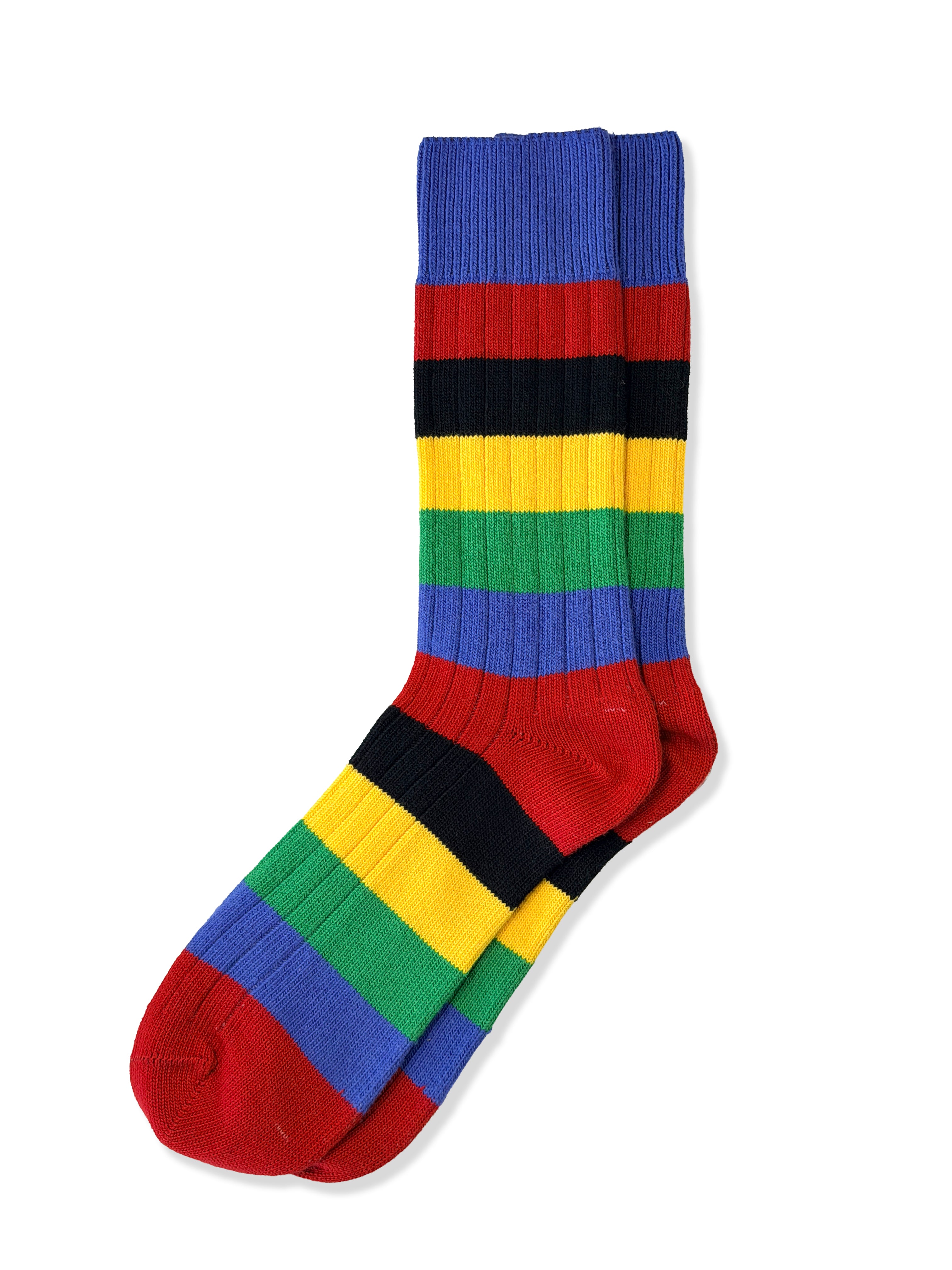 Men's Premium Rugby Socks – Multicolour Stripe | Jemsox