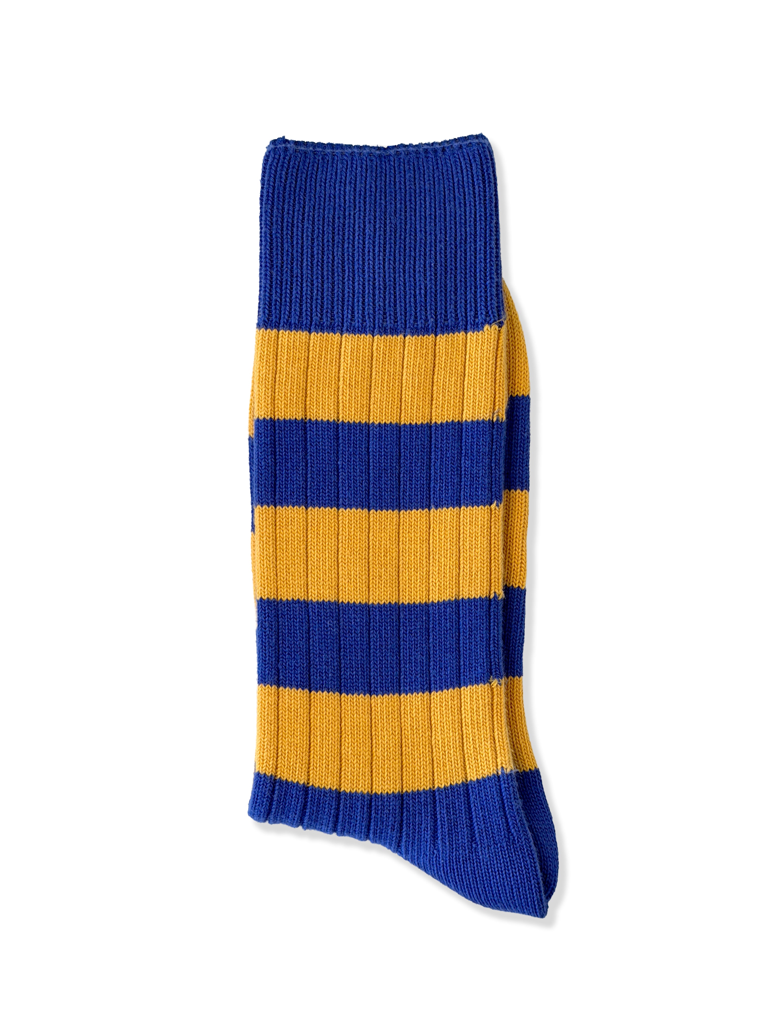 Men's Premium Rugby Socks – Blue & Yellow Stripe | Jemsox
