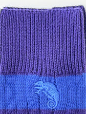 Men's Twin Pack Rugby Socks – Blue Multi Stripe
