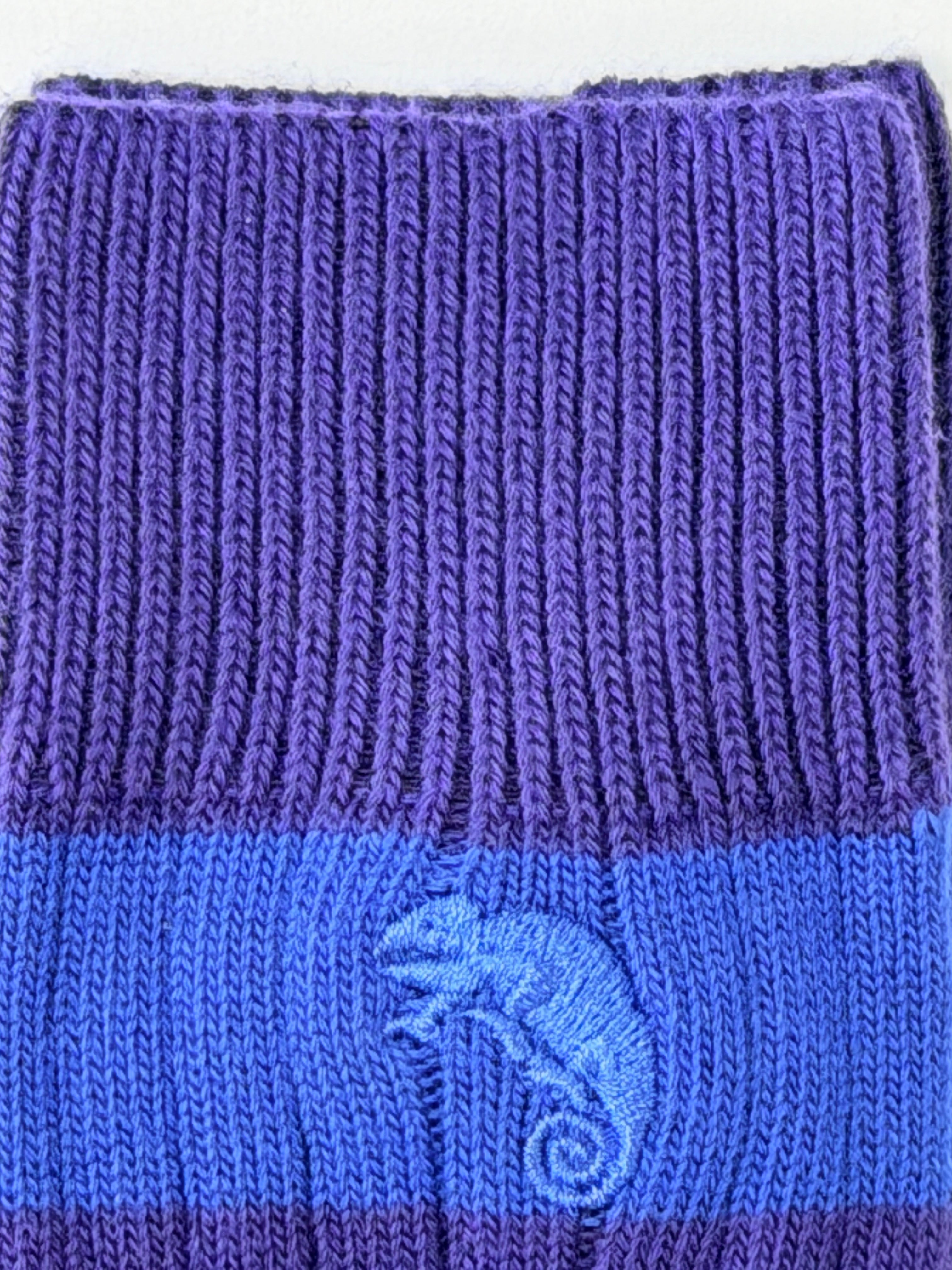Men's Twin Pack Rugby Socks – Blue Multi Stripe