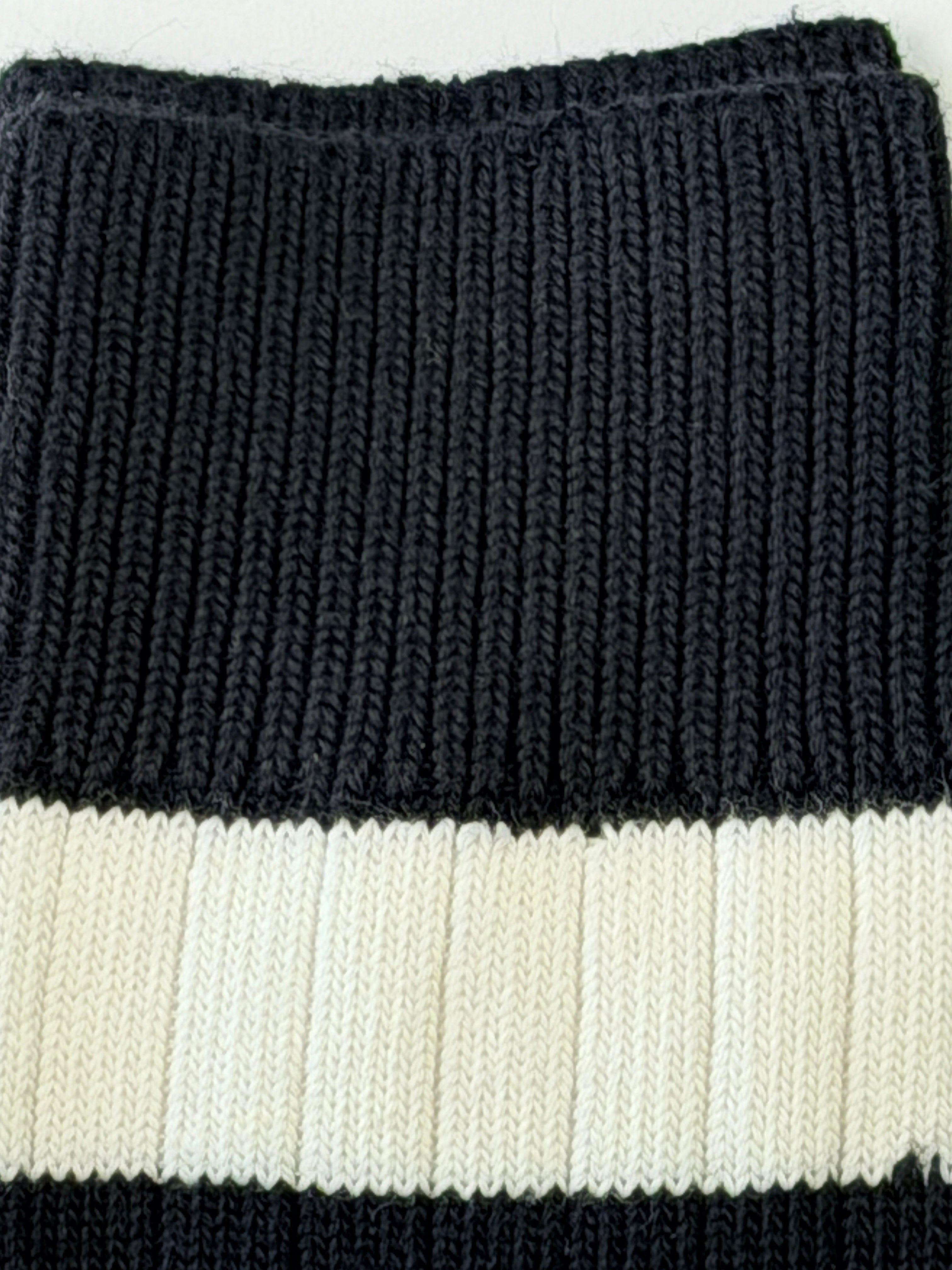 Men's Twin Pack Rugby Socks – Black & White Stripe