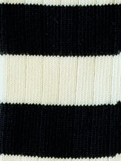 Men's Twin Pack Rugby Socks – Black & White Stripe