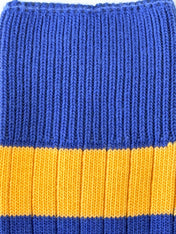 Men's Premium Rugby Socks – Blue & Yellow Stripe | Jemsox