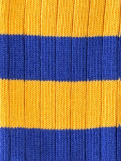 Men's Premium Rugby Socks – Blue & Yellow Stripe | Jemsox