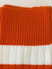 Men's Twin Pack Rugby Socks – Orange & White Stripe