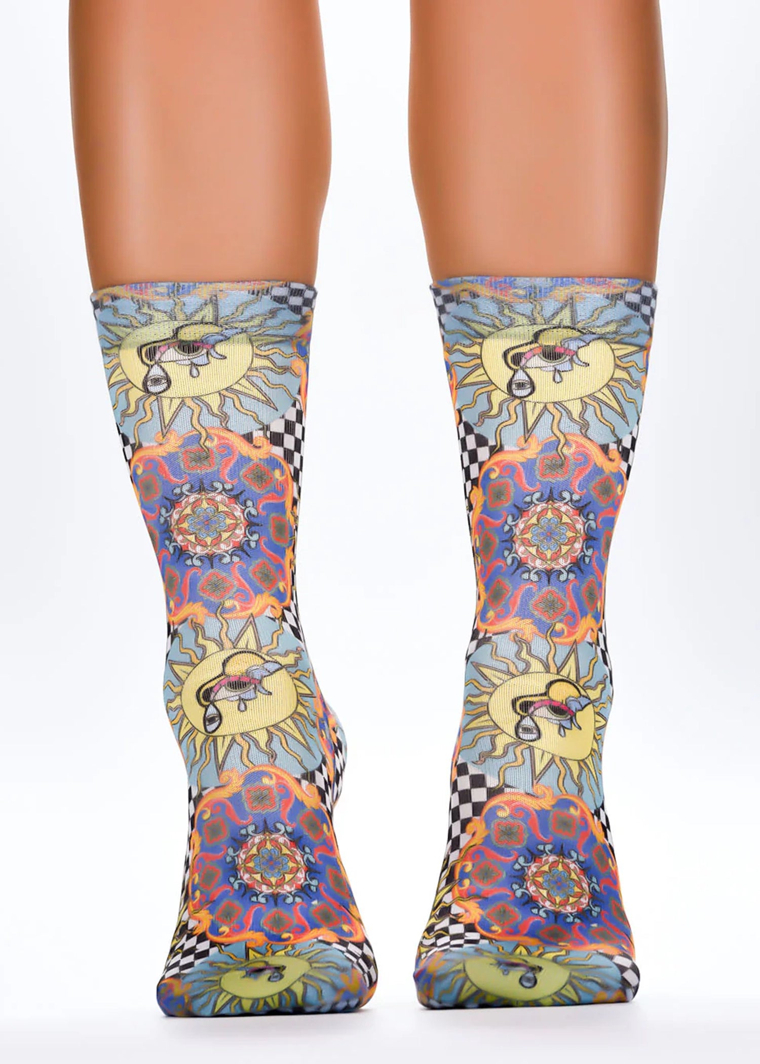 ITALIAN CHECKS Ladies Fun Gift Socks