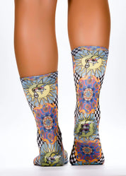 ITALIAN CHECKS Ladies Fun Gift Socks