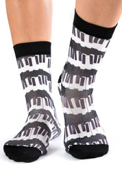 IVORIES PIANO Ladies Novelty Gift Socks