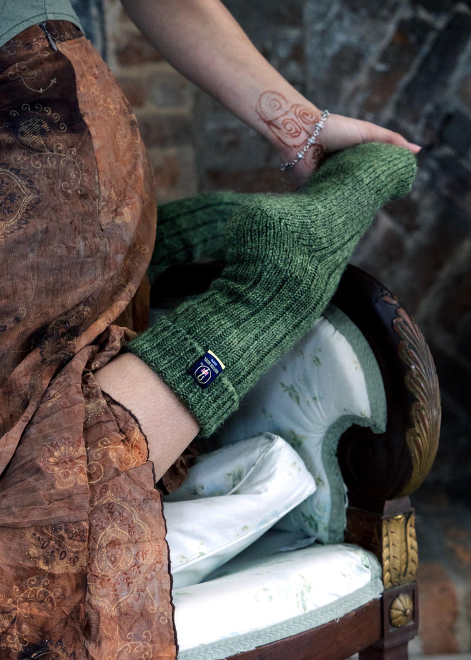 British Wool Boot Socks – Celtic Green | 100% British Wool Luxury Boot Socks