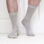 Luxury Pure Colour Grey Socks – TENCEL™ Eco Comfort