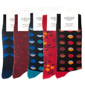 The Iconic Selection: Men’s Luxury Organic Cotton Comfort Welt Socks (5 Pack) - UK 9-12
