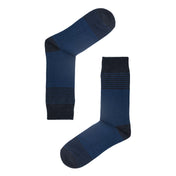 5pk Stylish Streaks - Organic Cotton Comfort Welt Socks (One Size UK 6-9)