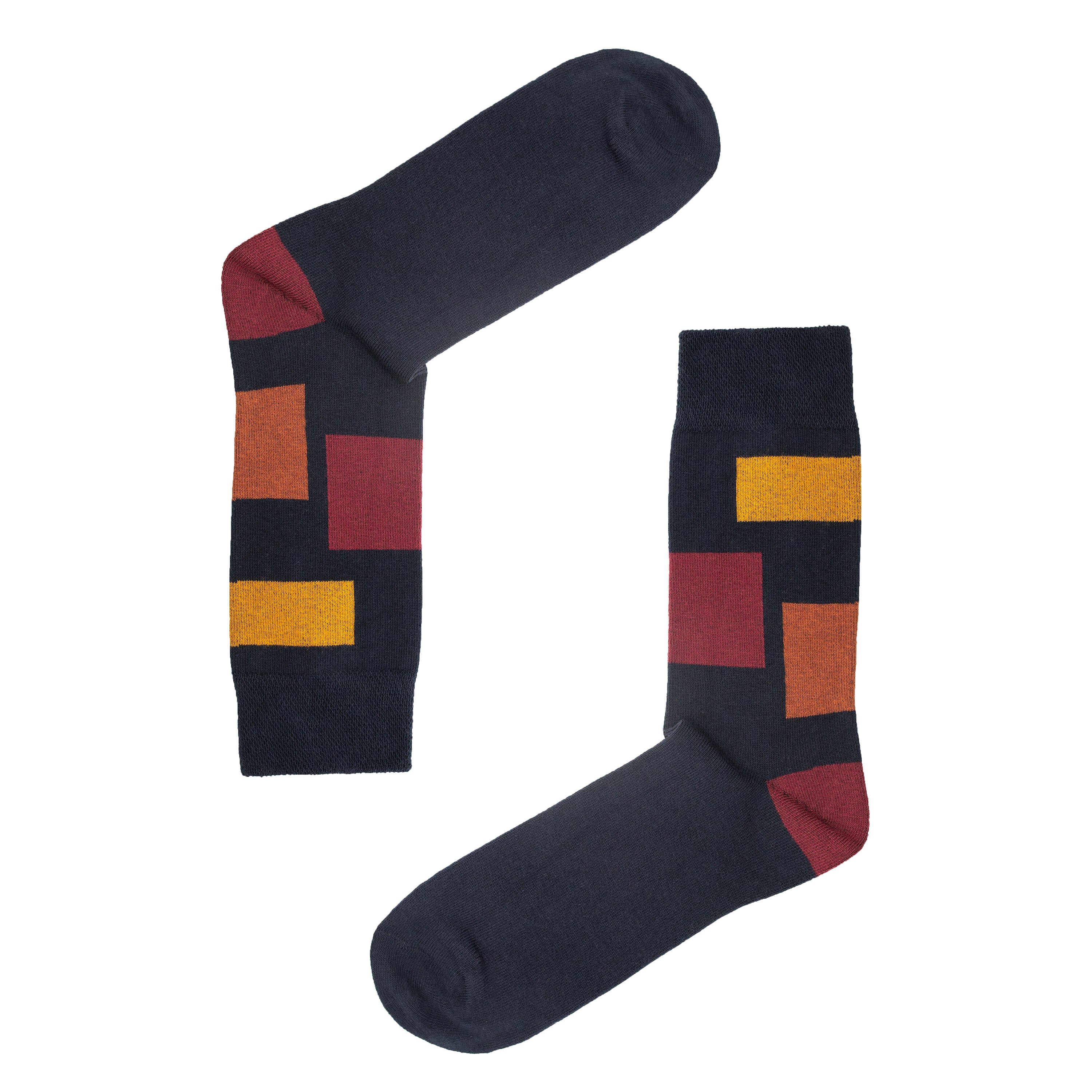 5pk Contrast Collective - Organic Cotton Comfort Welt Socks (One Size UK 6-9)