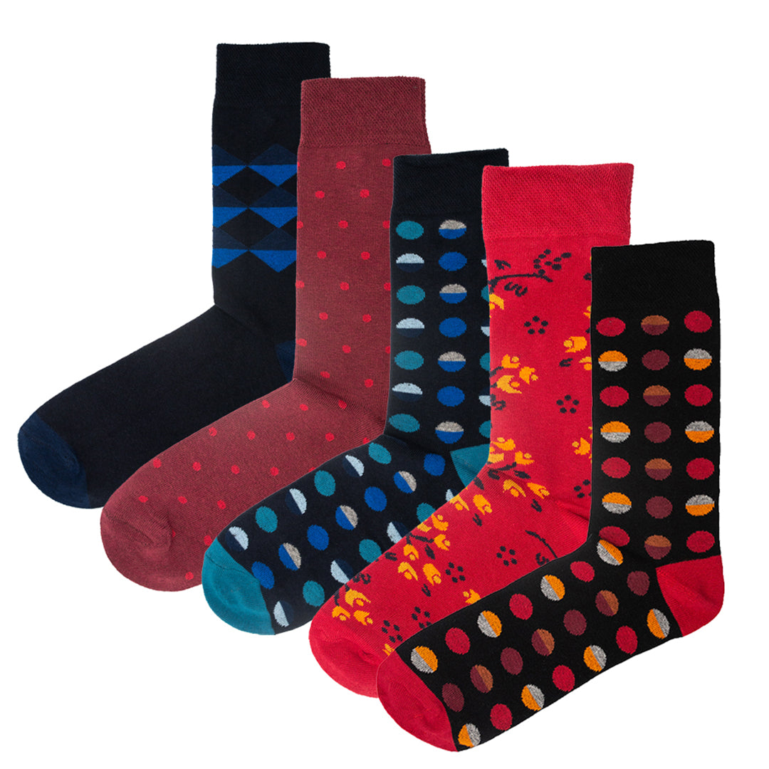 The Iconic Selection: Men’s Luxury Organic Cotton Comfort Welt Socks (5 Pack) - UK 9-12