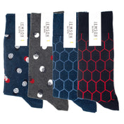 The Impeccable Collection – 4-Pack Luxury Organic Cotton Men’s Socks - One Size 9-11