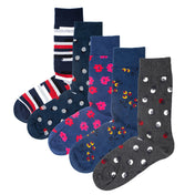 The Modern Gent: Luxury Organic Cotton Men’s Socks (5 Pack) | One Size UK 7-11