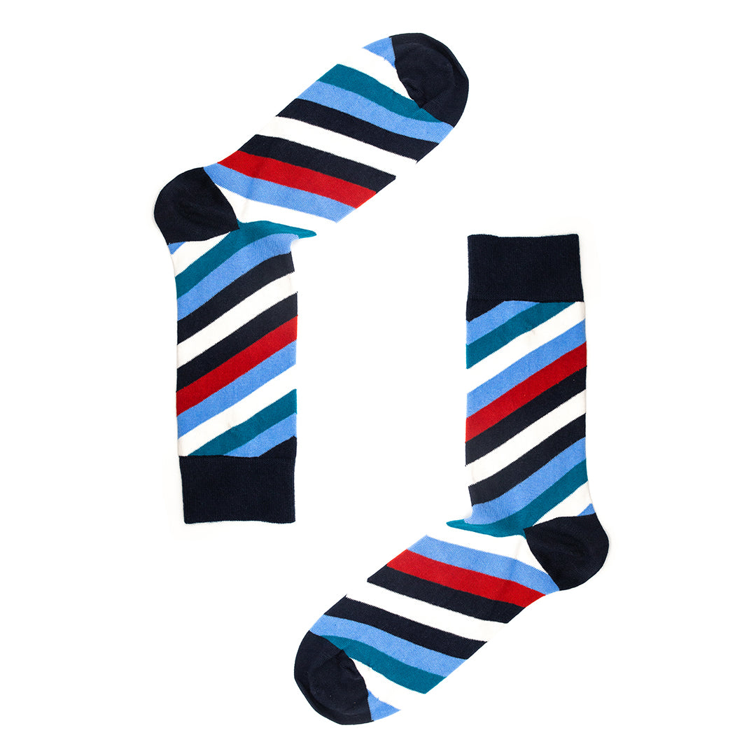 Preppy Days: Luxury Organic Cotton Men’s Socks (5 Pack) | One Size UK 7-11