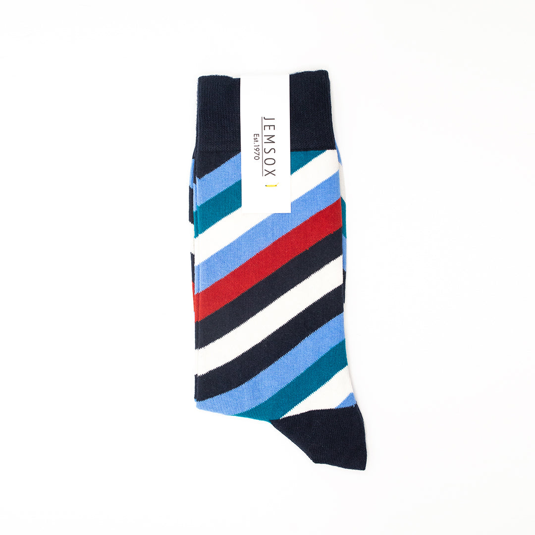 Preppy Days: Luxury Organic Cotton Men’s Socks (5 Pack) | One Size UK 7-11