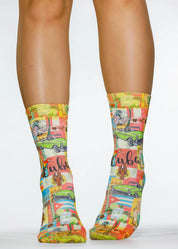 LOVE CUBA Ladies Novelty Gift Socks