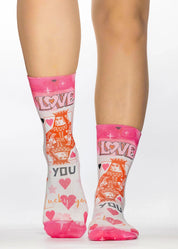 LOVE YOU Ladies Fashion Gift Socks