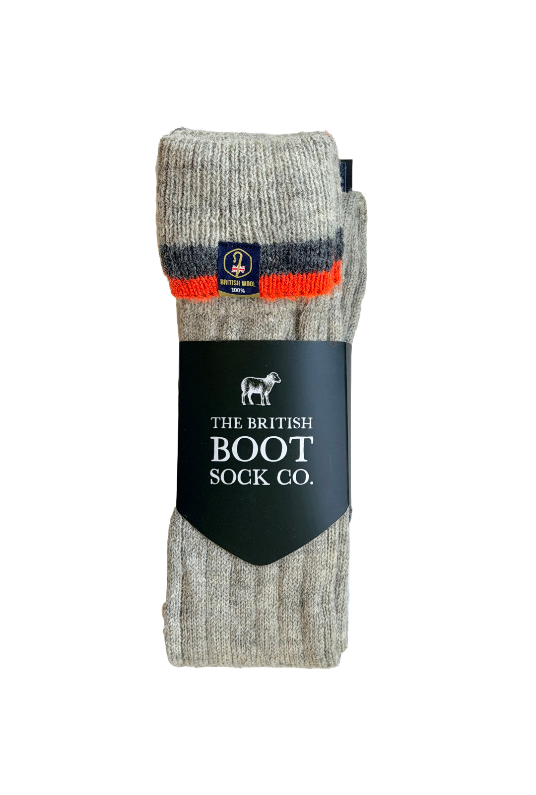 Wellington Boot Socks – Light Grey Natural | 100% British Wool | UK 4-7