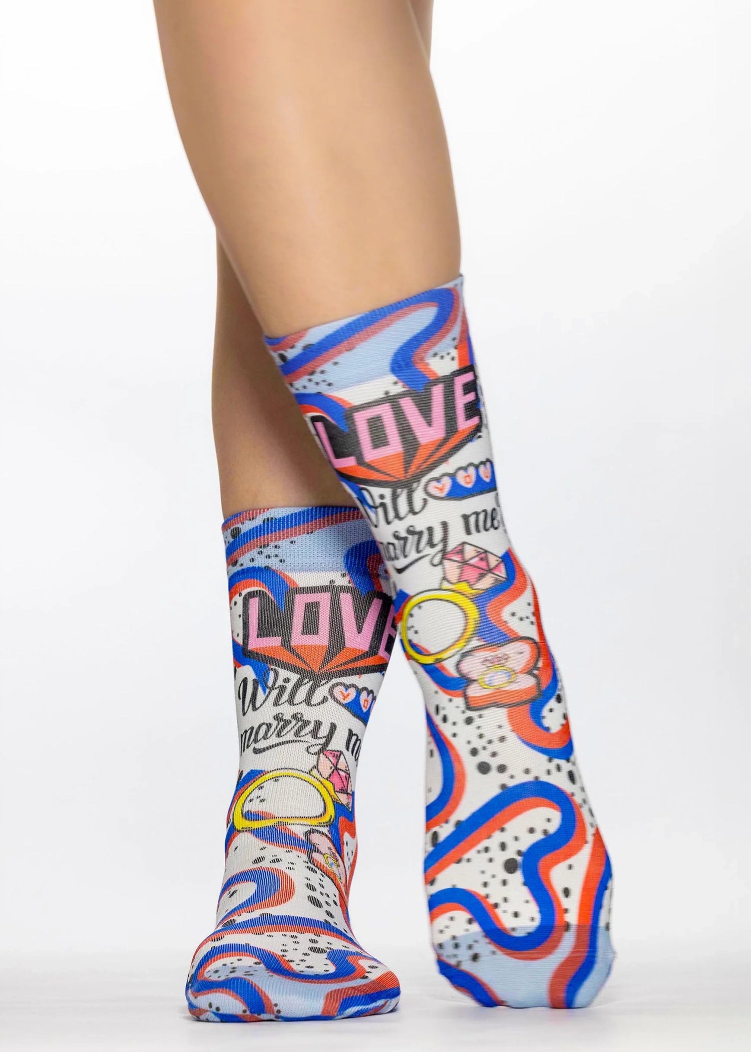 MARRY ME I Ladies Fashion Gift Socks