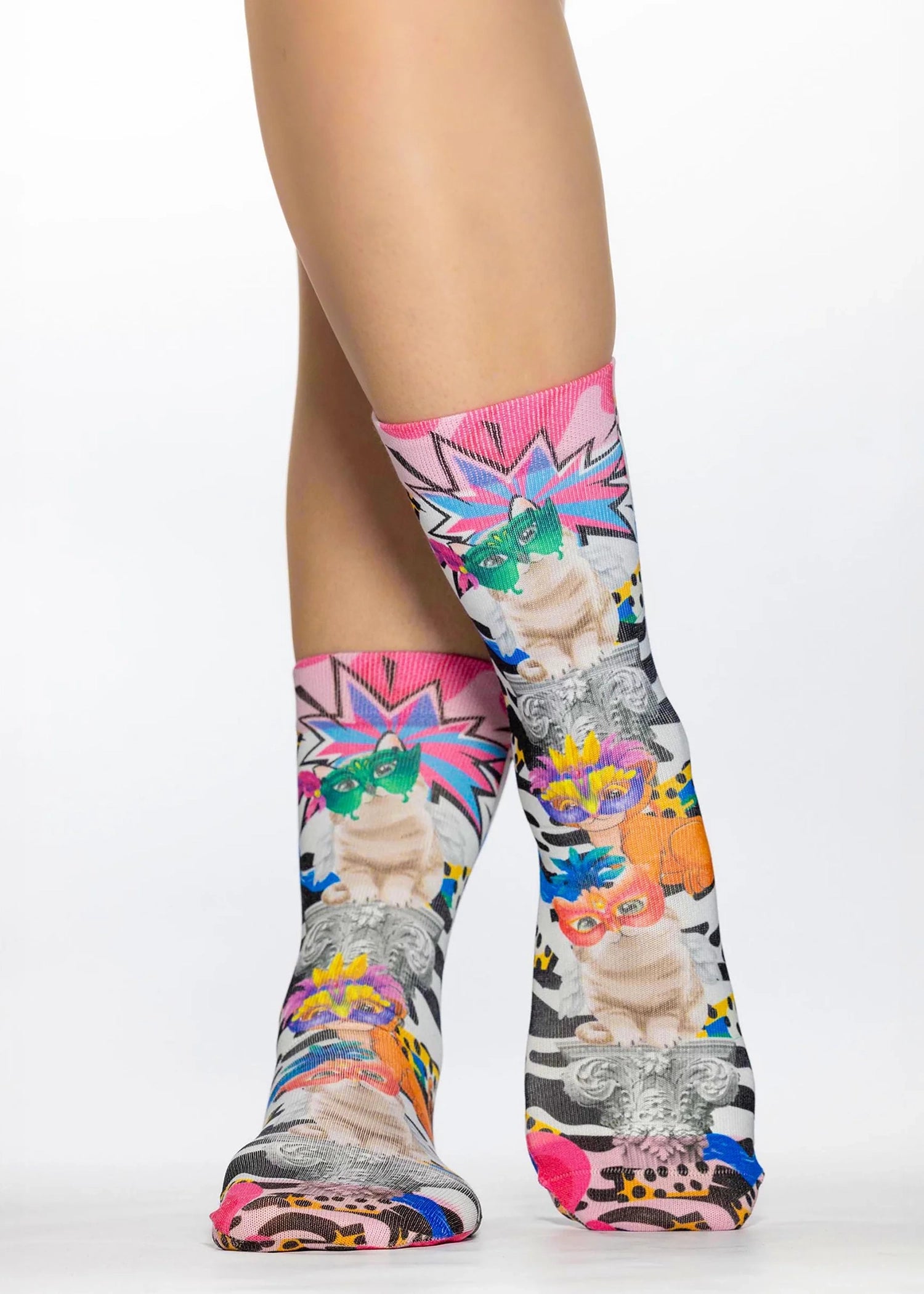MASK CAT Ladies Novelty Gift Socks