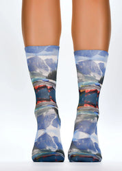 MOUNTAINS II Ladies Novelty Gift Socks