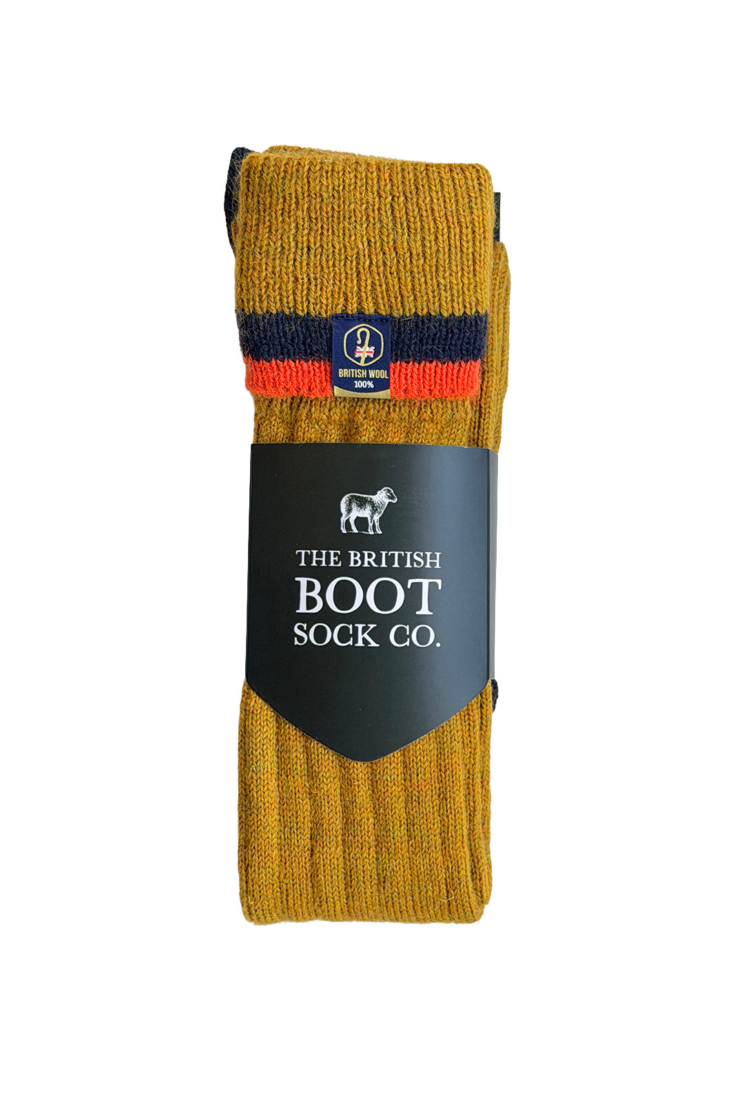 Wellington Boot Socks – Mustard Fields | 100% British Wool | UK 4-7