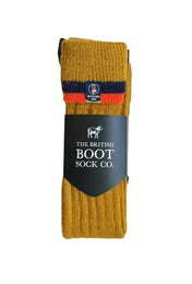 Wellington Boot Socks – Mustard Fields | 100% British Wool | UK 4-7
