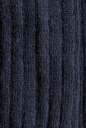Wellington Boot Socks – Navy & Orange | 100% British Wool | UK 8–12