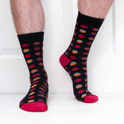 6 Pack Red Organic Cotton Mens Socks | Comfort Welt Collection