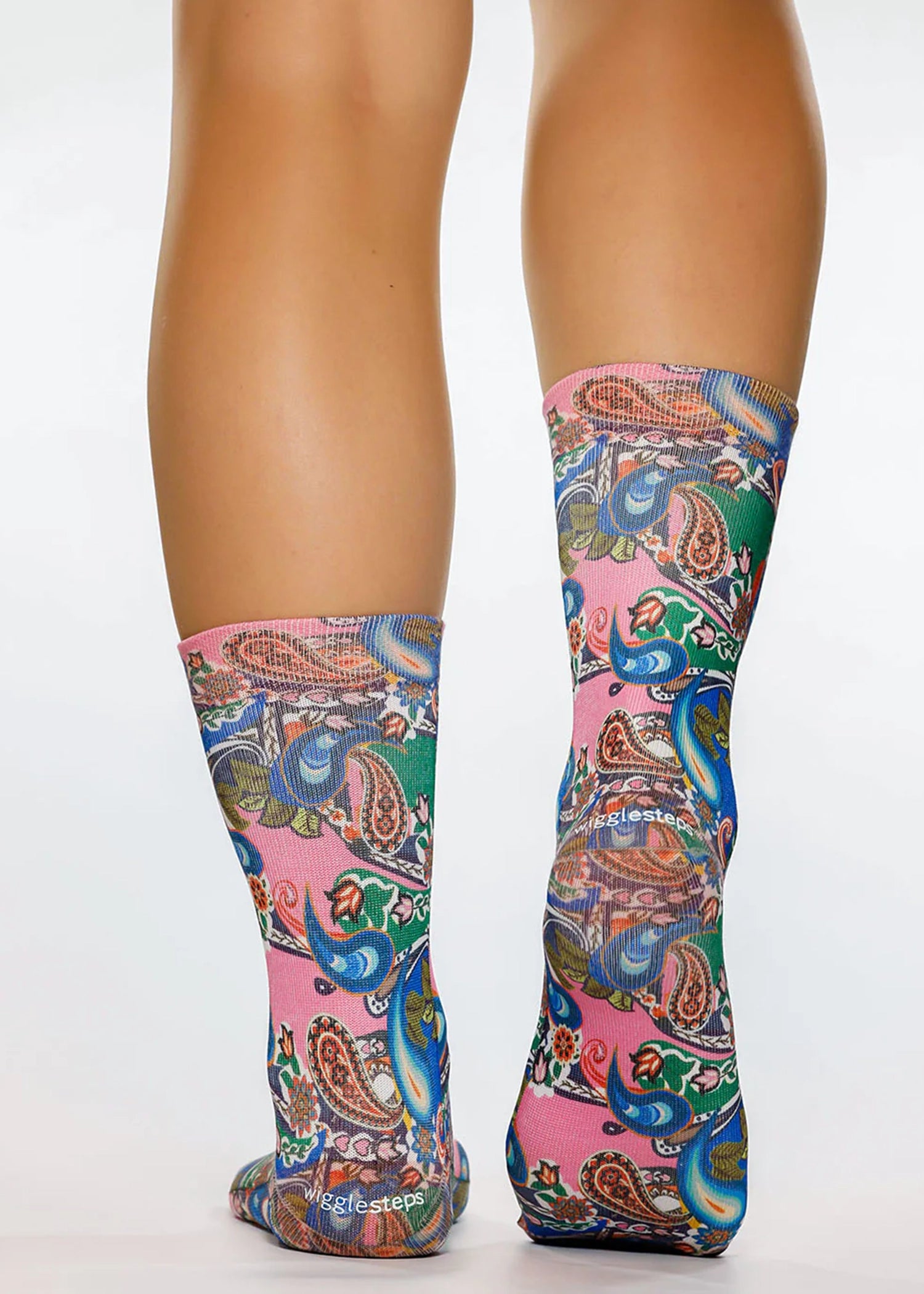 PINK PAISLEY Ladies Novelty Gift Socks