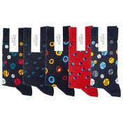 5-Pack Spots & Circles – Organic Cotton Socks