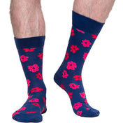 5-Pack Multi Pink Organic Cotton Socks – Mens Crew