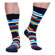 5-Pack Multi Stripe Socks – Organic Cotton Crew