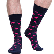 5-Pack Multi Pink Organic Cotton Socks – Mens Crew
