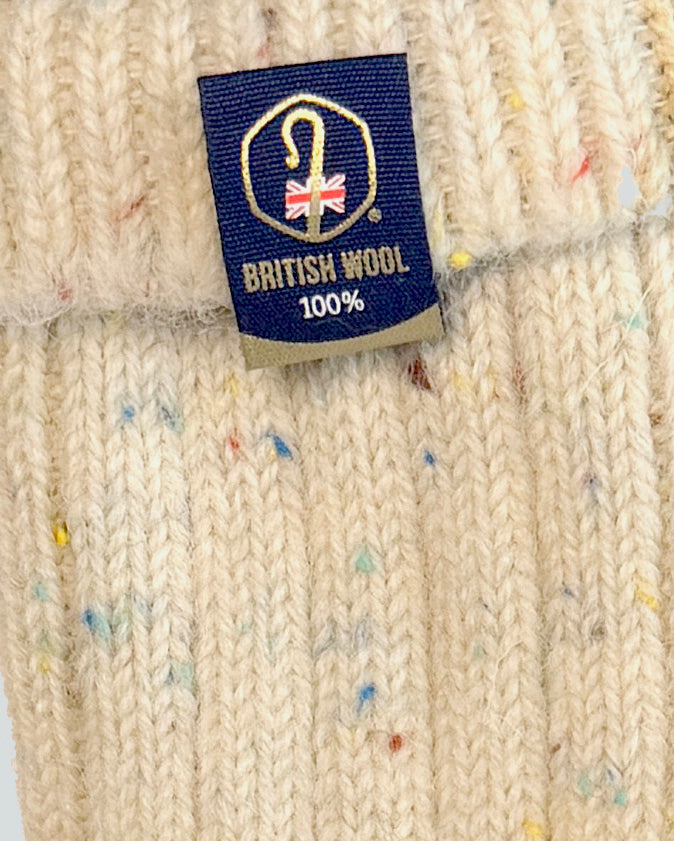 British Wool Boot Socks – Rainbow Nepp | 100% British Wool Luxury Boot Socks