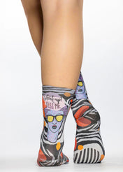 SHUT UP Ladies Novelty Gift Socks