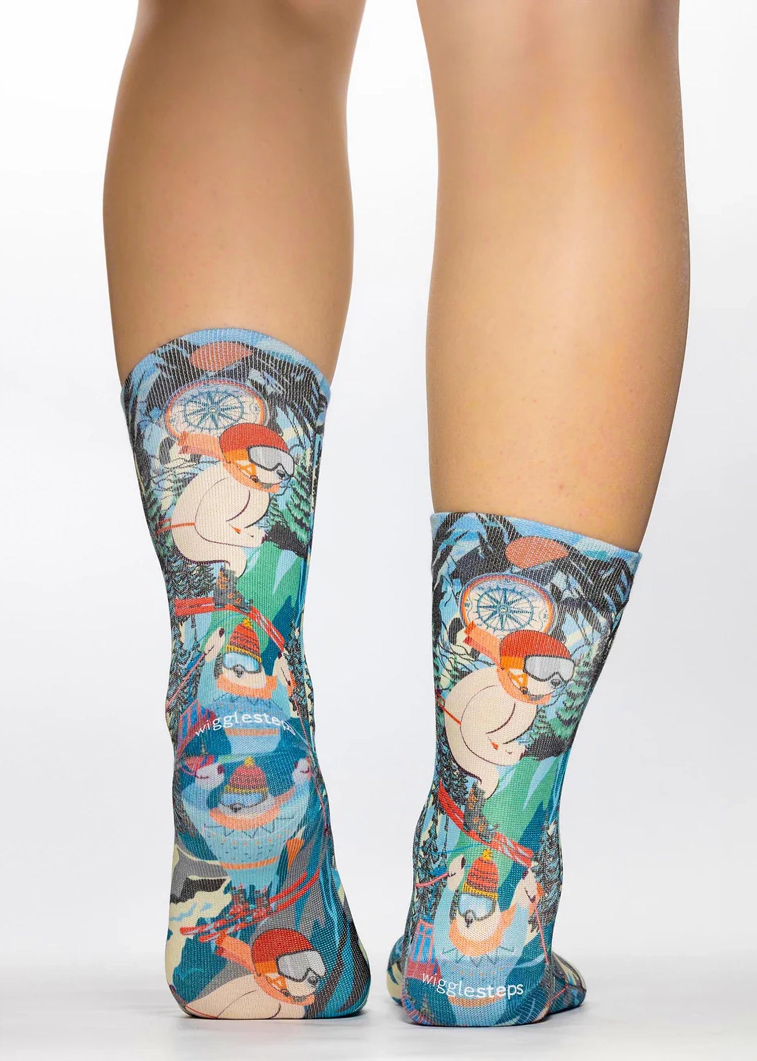 SKI BEAR Ladies Novelty Gift Socks