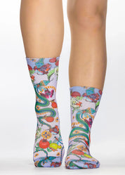 SNAKE CHAIN Ladies Novelty Gift Socks