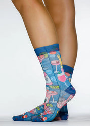 SUMMER DRINKS Ladies Novelty Gift Socks