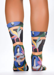 SURREAL FLOWERS Ladies Novelty Gift Socks