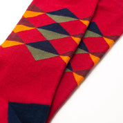 6 Pack Red Organic Cotton Mens Socks | Comfort Welt Collection