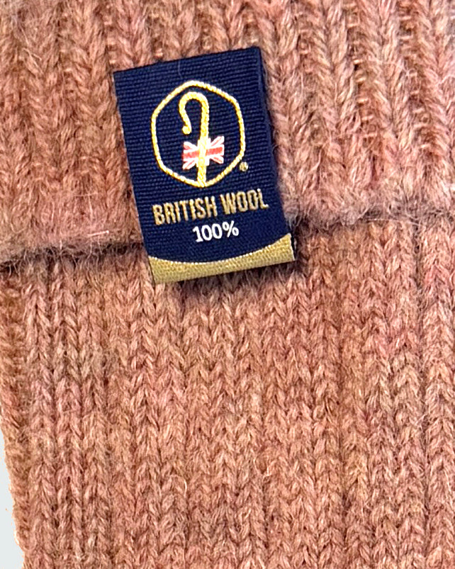 British Wool Boot Socks – Secret Blush | 100% British Wool Luxury Boot Socks