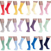 12-Pack Luxury Pure Colour Socks – Eco-Friendly Socks Gift Box Bundle