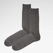 Anthracite Recycled Rib Mens Socks | Sustainable & Comfortable
