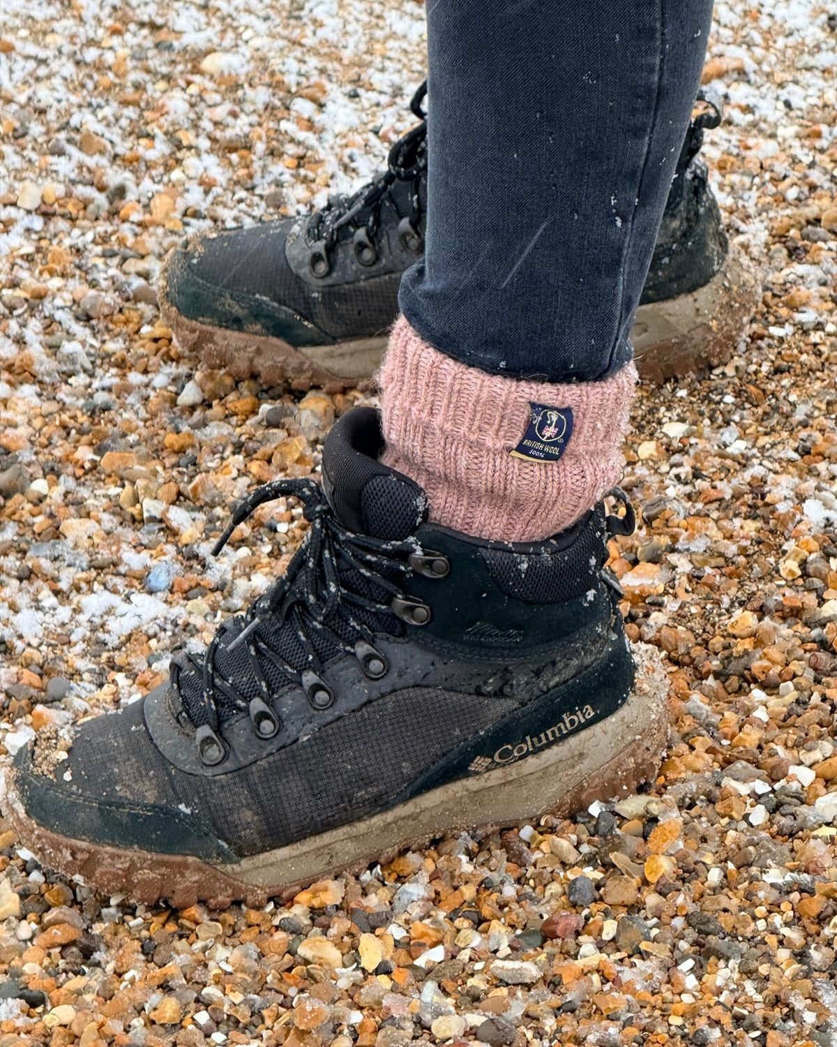 British Wool Boot Socks – Secret Blush | 100% British Wool Luxury Boot Socks