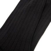 4 Pack - Premium Fine Ribbed Men’s Wedding & Formal Socks – Midnight Black