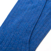 4 Pack - Premium Fine Ribbed Men’s Wedding & Formal Socks – Sweet Blue Melange